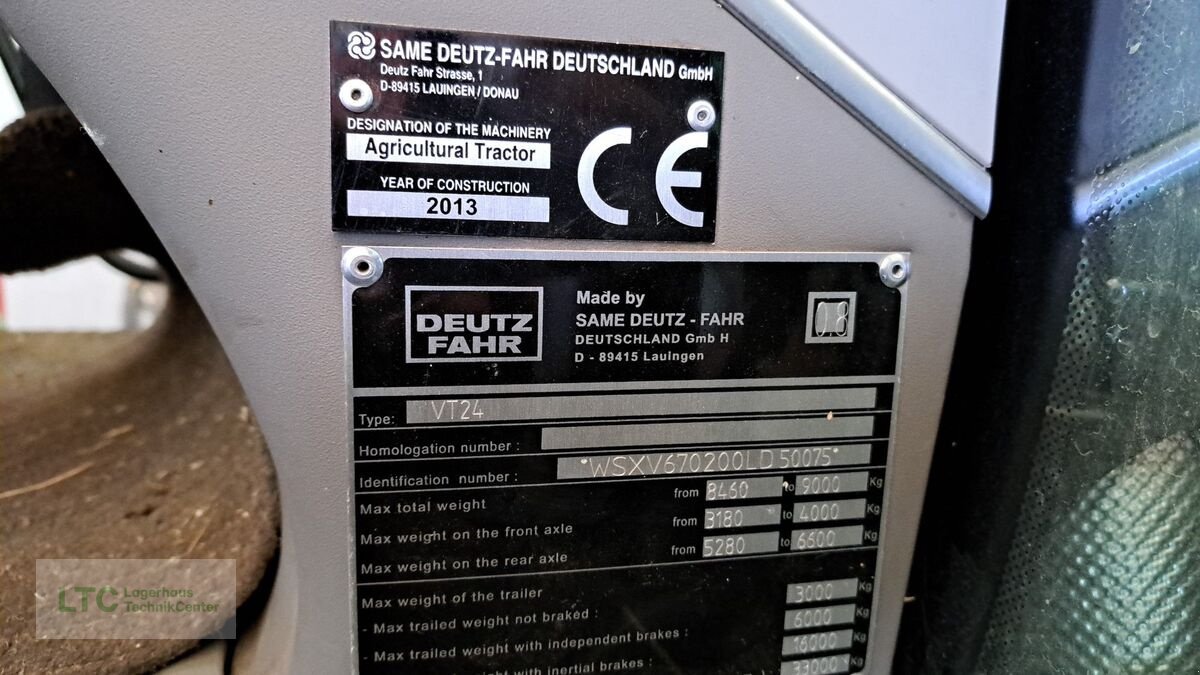 Traktor Türe ait Deutz-Fahr 6130.4TTV, Gebrauchtmaschine içinde Redlham (resim 24)