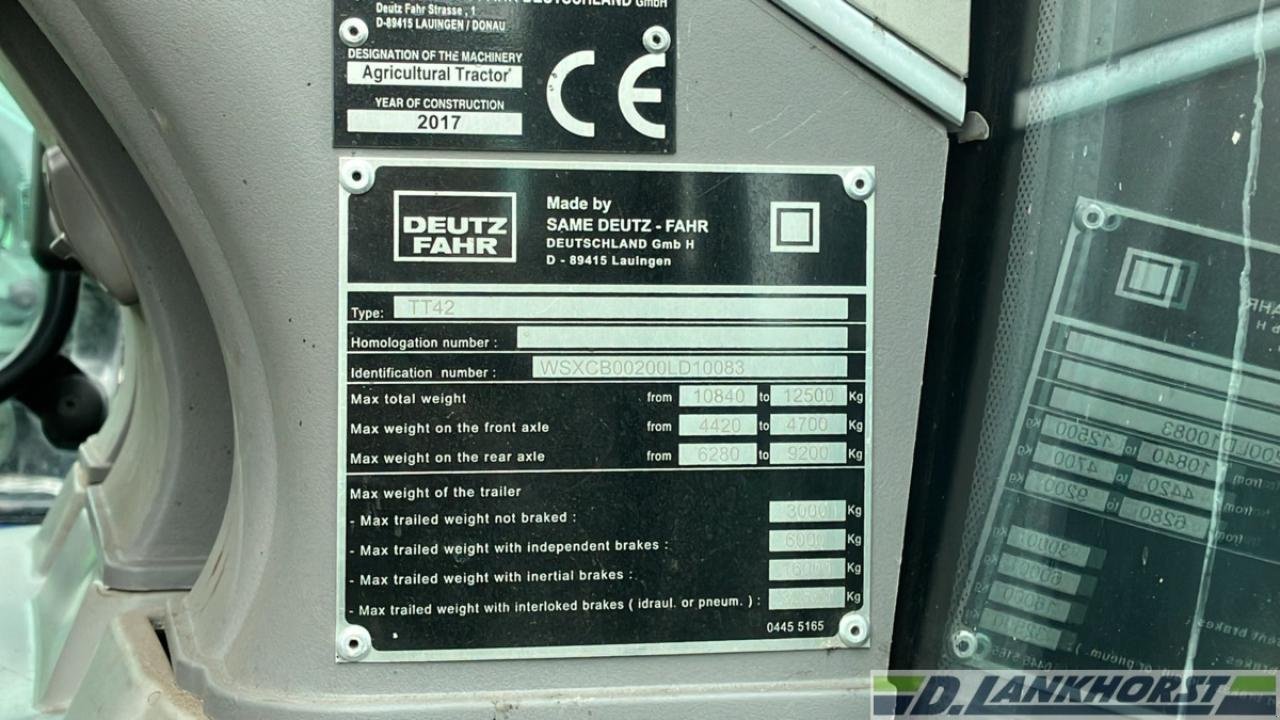 Traktor a típus Deutz-Fahr 6175 RCshift, Gebrauchtmaschine ekkor: Neuenhaus (Kép 14)