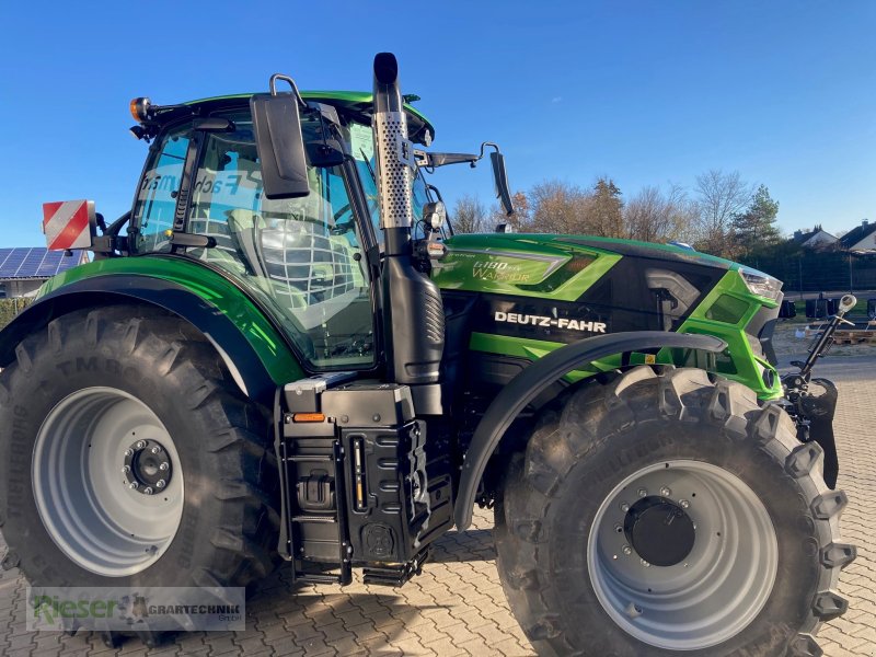 Traktor Türe ait Deutz-Fahr 6180 TTV Warrior, JAVA-Grün, TOP-Ausstattung da Aktionsschlepper, Neumaschine içinde Nördlingen (resim 1)