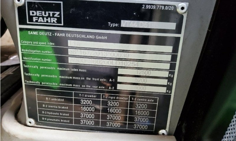 Traktor of the type Deutz-Fahr 6185 Agrotron TTV 2400 Stunden Vollaustattung, Gebrauchtmaschine in Palling (Picture 6)