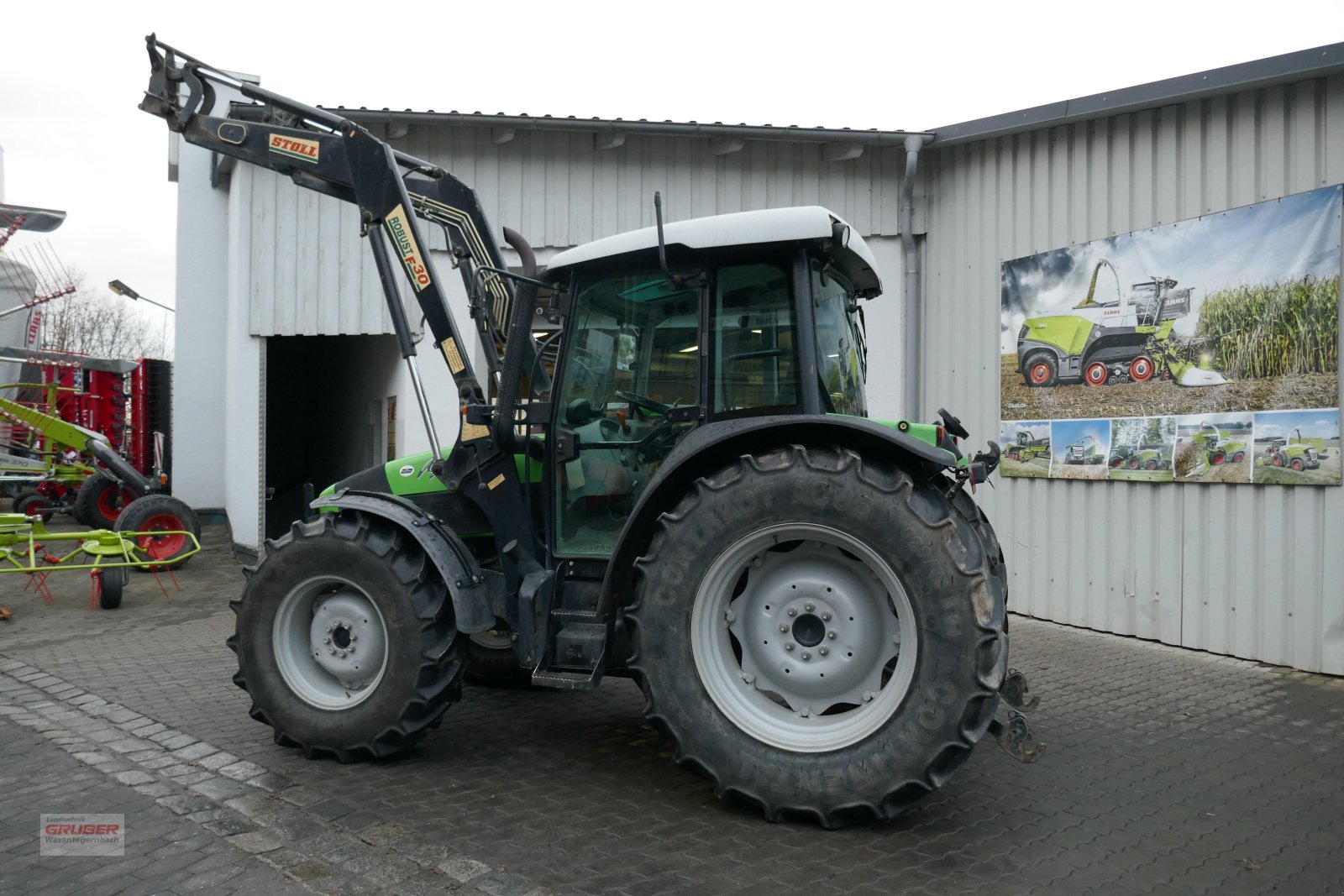 Traktor van het type Deutz-Fahr Agrofarm 85 inkl. Frontlader Stoll Robust F30, Gebrauchtmaschine in Dorfen (Foto 7)