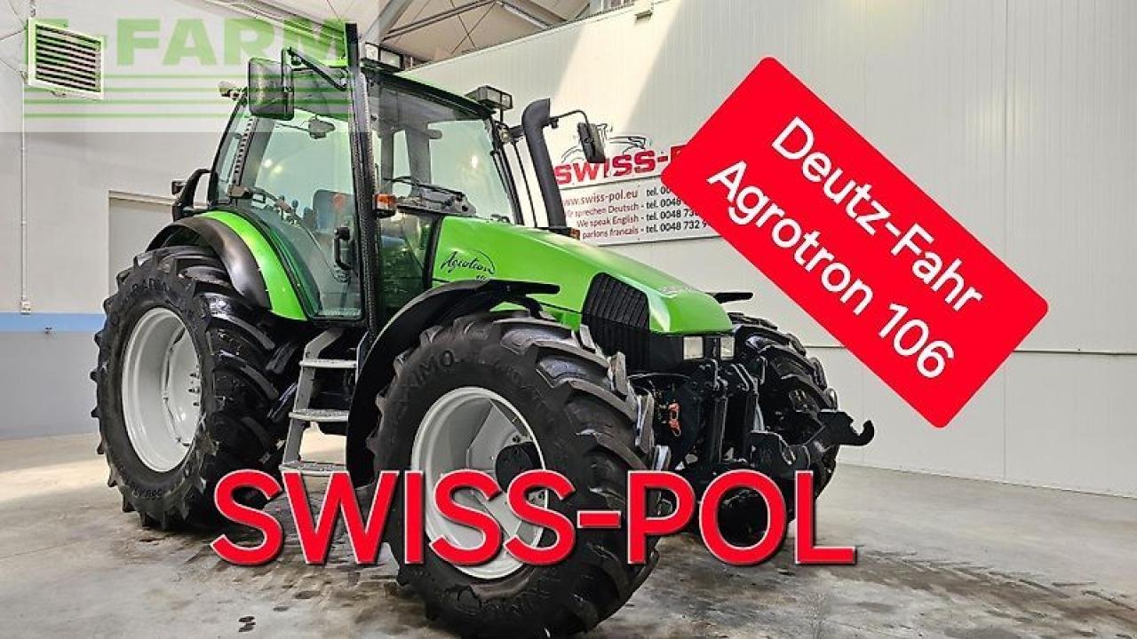 Traktor Türe ait Deutz-Fahr agrotron 106, Gebrauchtmaschine içinde MORDY (resim 1)