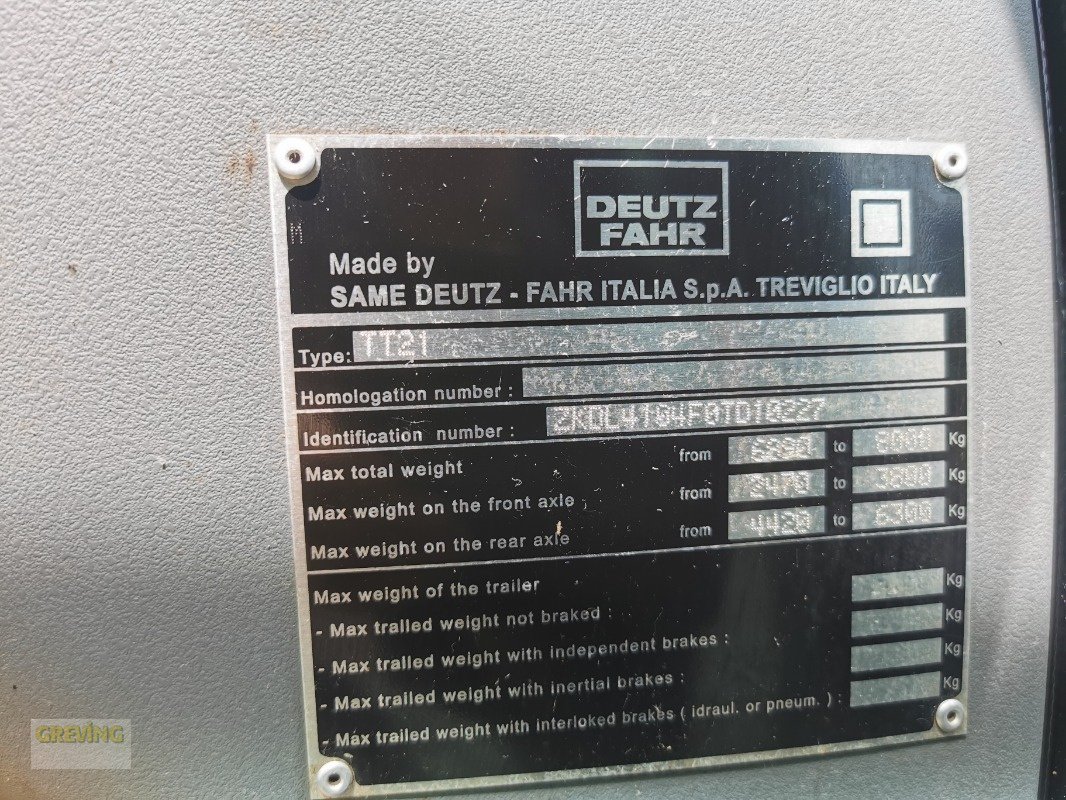 Traktor Türe ait Deutz-Fahr Agrotron 430, Gebrauchtmaschine içinde Greven (resim 28)