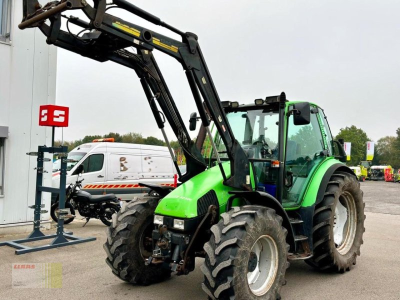 Traktor of the type Deutz-Fahr AGROTRON 4.90 S, Frontlader BAAS TRIMA 1390 Professional, FKH + FZW, Pflegeräder, Gebrauchtmaschine in Westerstede