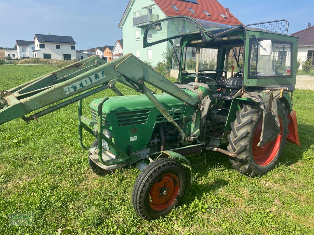 Traktor Türe ait Deutz-Fahr D4006 m. Frontlader und Halbkabine, Gebrauchtmaschine içinde Geiselhöring (resim 7)