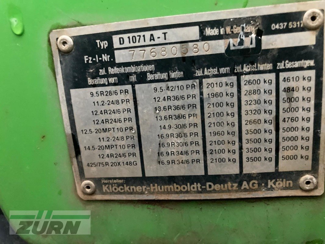 Traktor a típus Deutz-Fahr DX 3.65, Gebrauchtmaschine ekkor: Holzgünz - Schwaighausen (Kép 25)