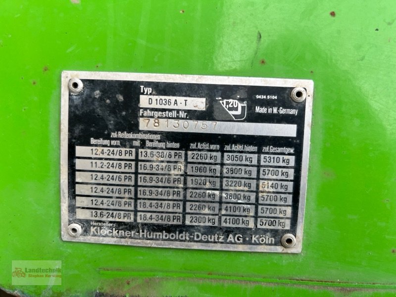 Traktor des Typs Deutz-Fahr DX 4.30 inkl. Frontlader "Brandschaden", Gebrauchtmaschine in Marl (Bild 22)