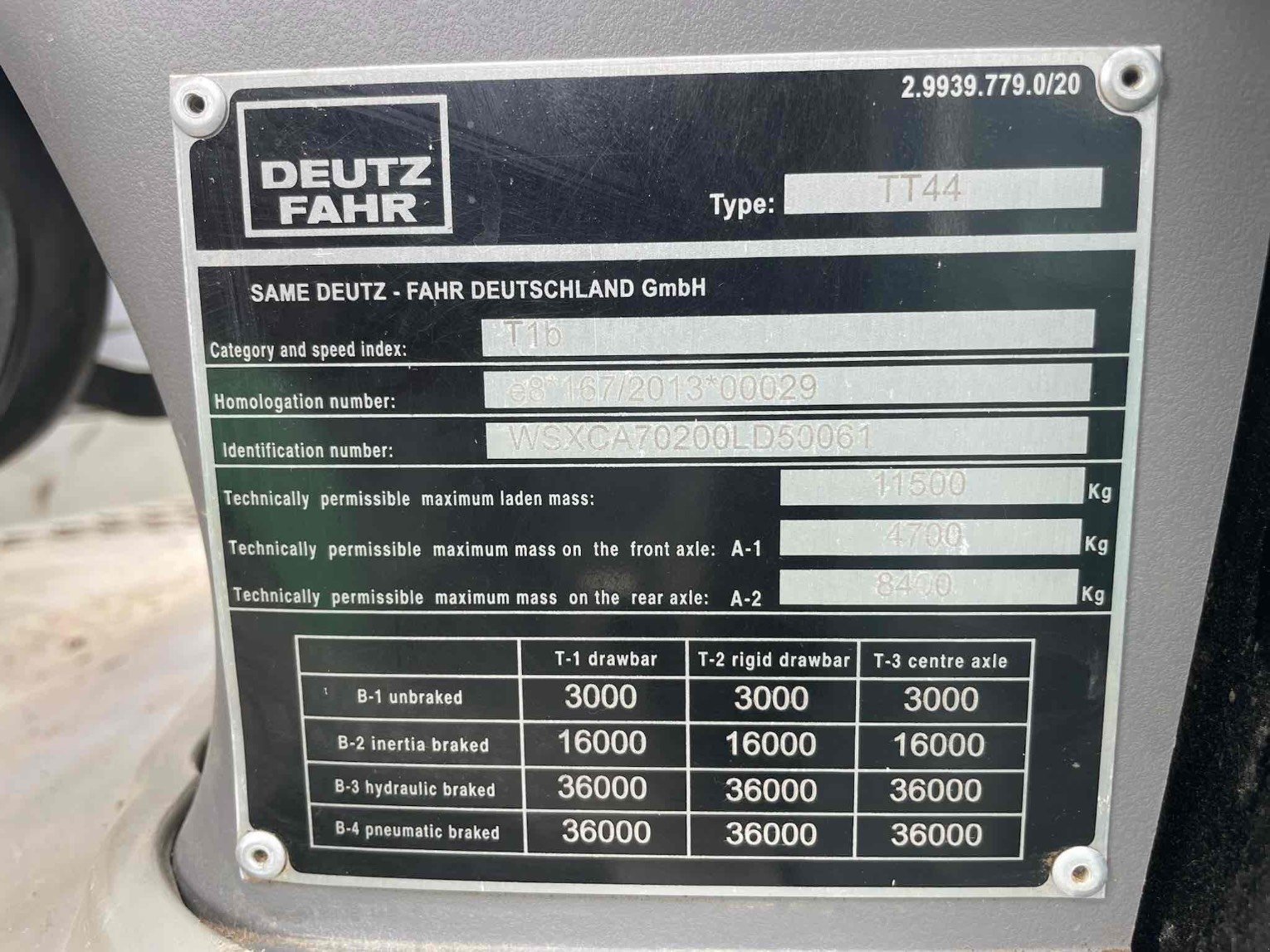 Traktor Türe ait Deutz-Fahr Tracteur agricole SERIE6AGROTRON 6165 (A) Deutz-Fa, Gebrauchtmaschine içinde SAINT CLAIR SUR ELLE (resim 5)