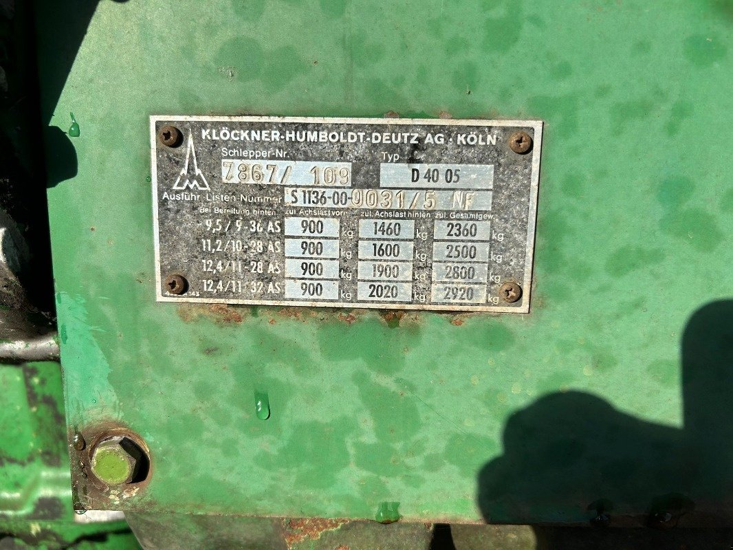 Traktor a típus Deutz 4005, Gebrauchtmaschine ekkor: Sittensen (Kép 11)