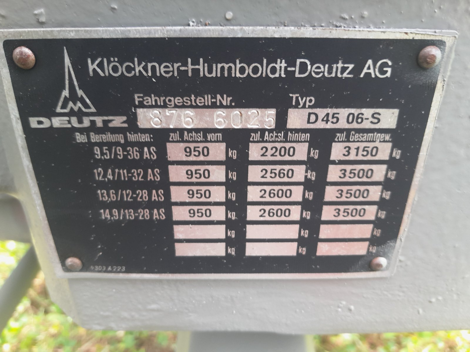 Traktor za tip Deutz 4506, Gebrauchtmaschine u Oxenbronn (Slika 2)