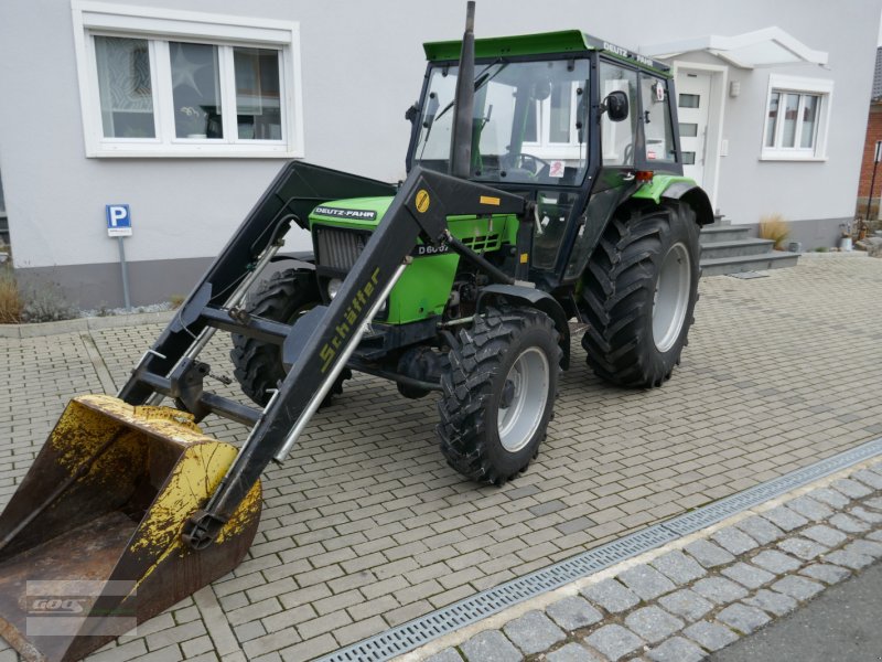 Traktor des Typs Deutz 6007 Allrad mit Kabine und Frontlader. Guter Zustand und technisch OK!, Gebrauchtmaschine in Langenzenn (Bild 1)