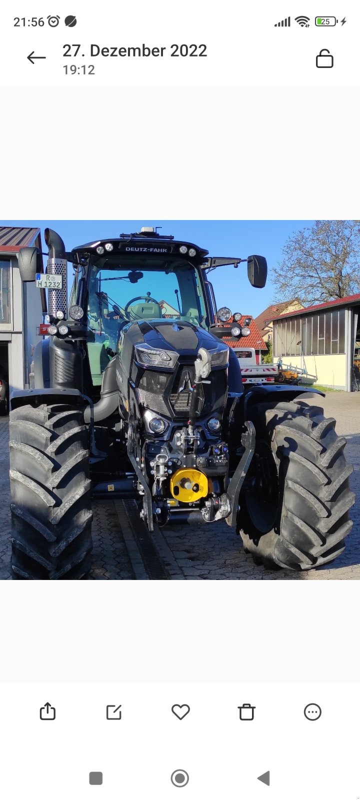 Traktor van het type Deutz 6165 TTV Warrior, Gebrauchtmaschine in Hagelstadt (Foto 1)