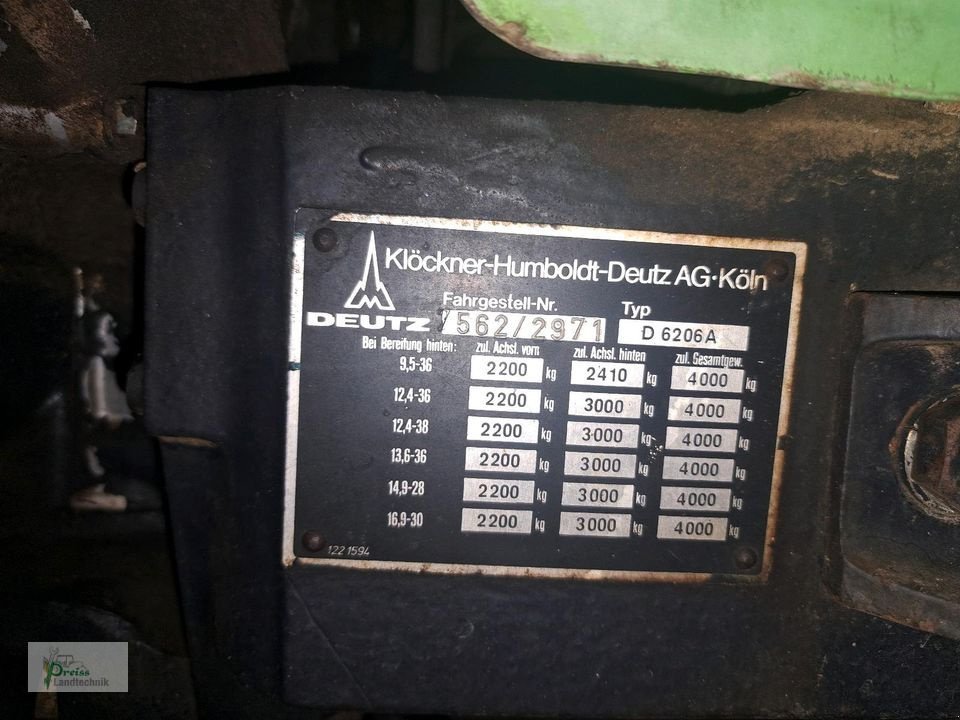 Traktor tipa Deutz D6206, Gebrauchtmaschine u Bad Kötzting (Slika 18)