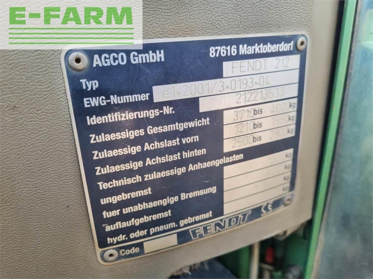 Traktor typu Fendt 207v cabrio V, Gebrauchtmaschine w gg VEGHEL (Zdjęcie 3)