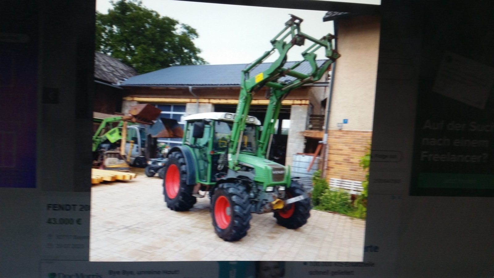 Traktor του τύπου Fendt 208 S, Gebrauchtmaschine σε Reuth (Φωτογραφία 1)