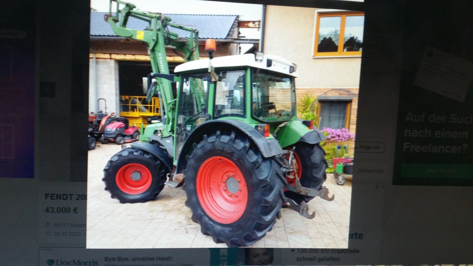 Traktor του τύπου Fendt 208 S, Gebrauchtmaschine σε Reuth (Φωτογραφία 2)