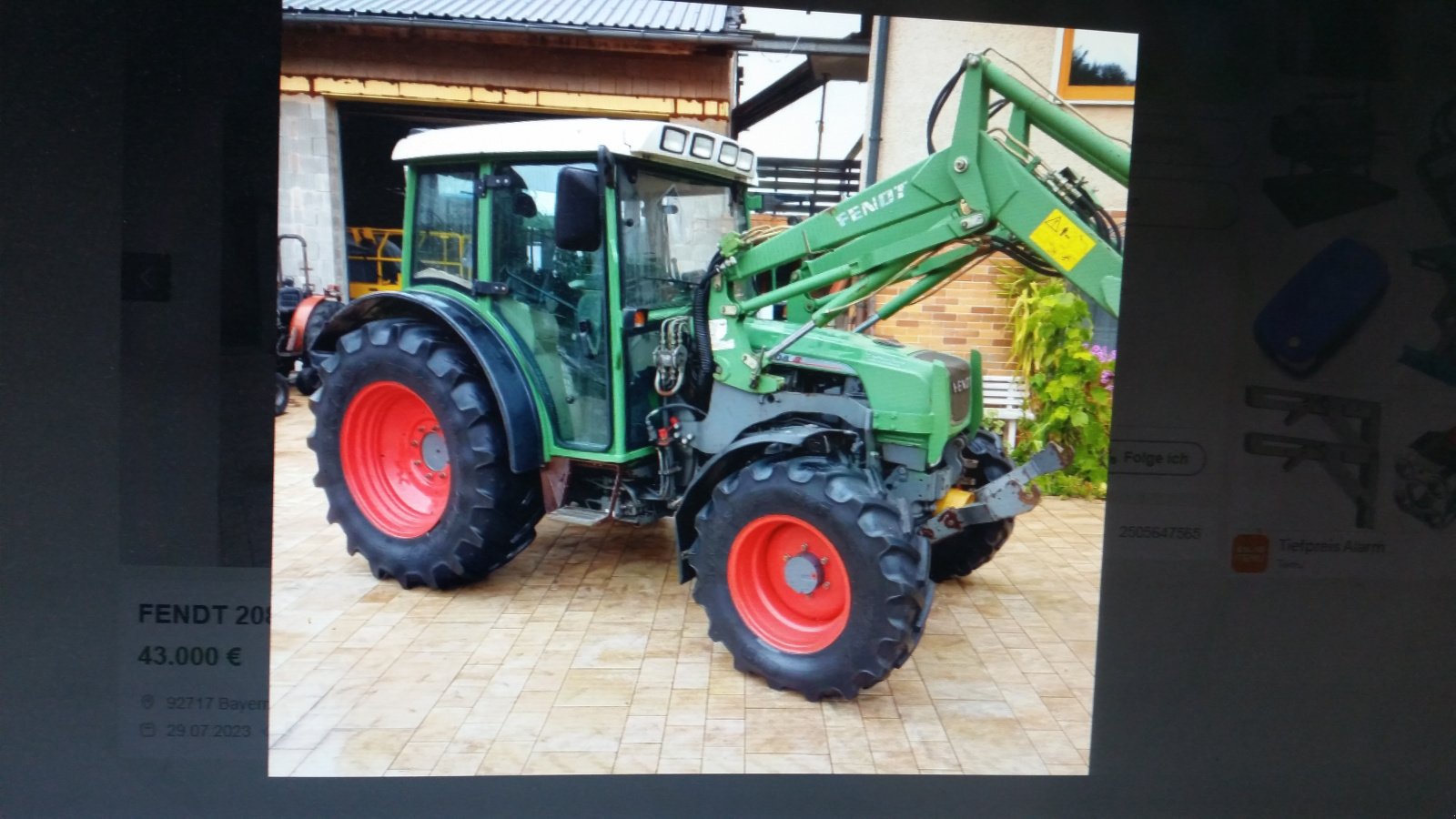 Traktor типа Fendt 208 S, Gebrauchtmaschine в Reuth (Фотография 17)