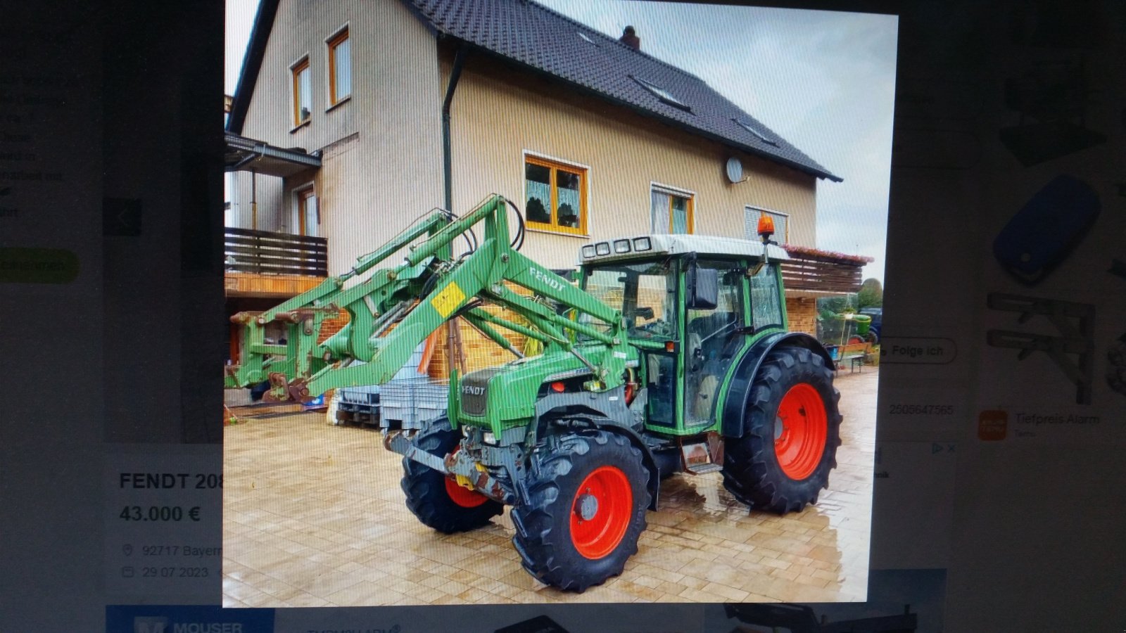 Traktor του τύπου Fendt 208 S, Gebrauchtmaschine σε Reuth (Φωτογραφία 15)