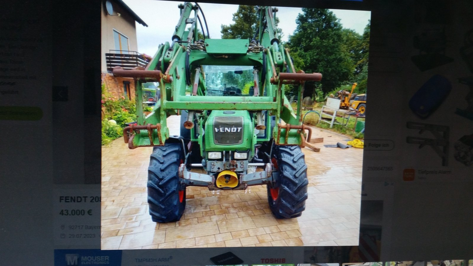 Traktor типа Fendt 208 S, Gebrauchtmaschine в Reuth (Фотография 18)