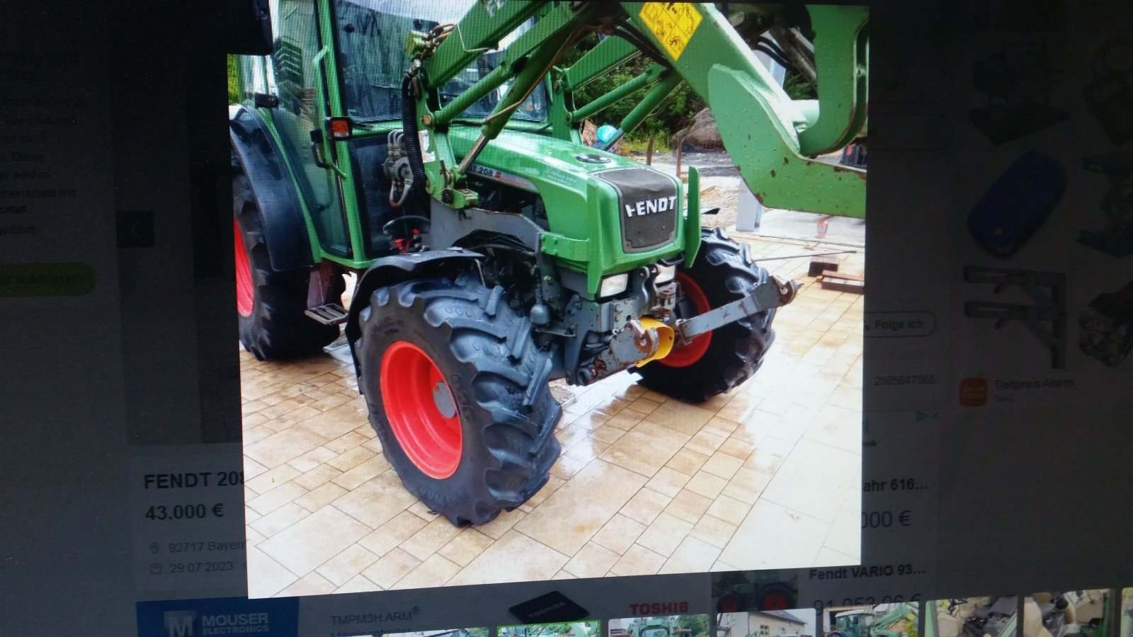 Traktor типа Fendt 208 S, Gebrauchtmaschine в Reuth (Фотография 19)