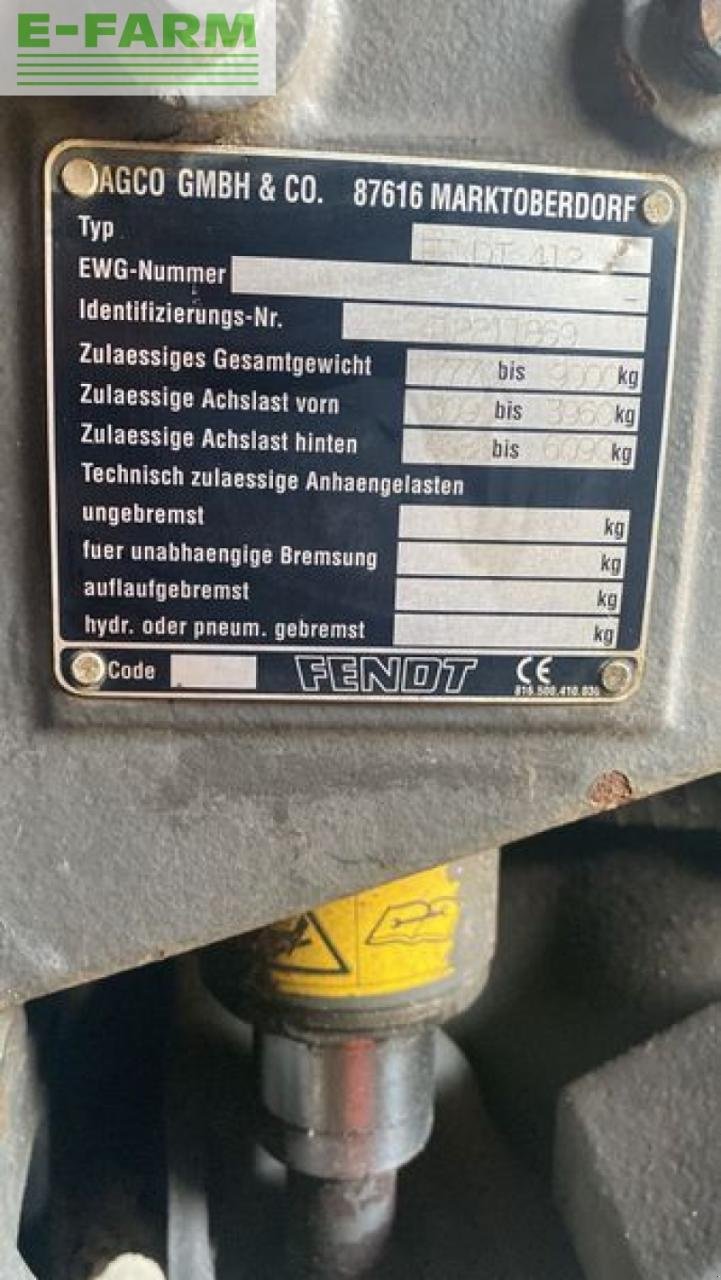 Traktor del tipo Fendt 412 vario farmer, Gebrauchtmaschine en gg VEGHEL (Imagen 4)