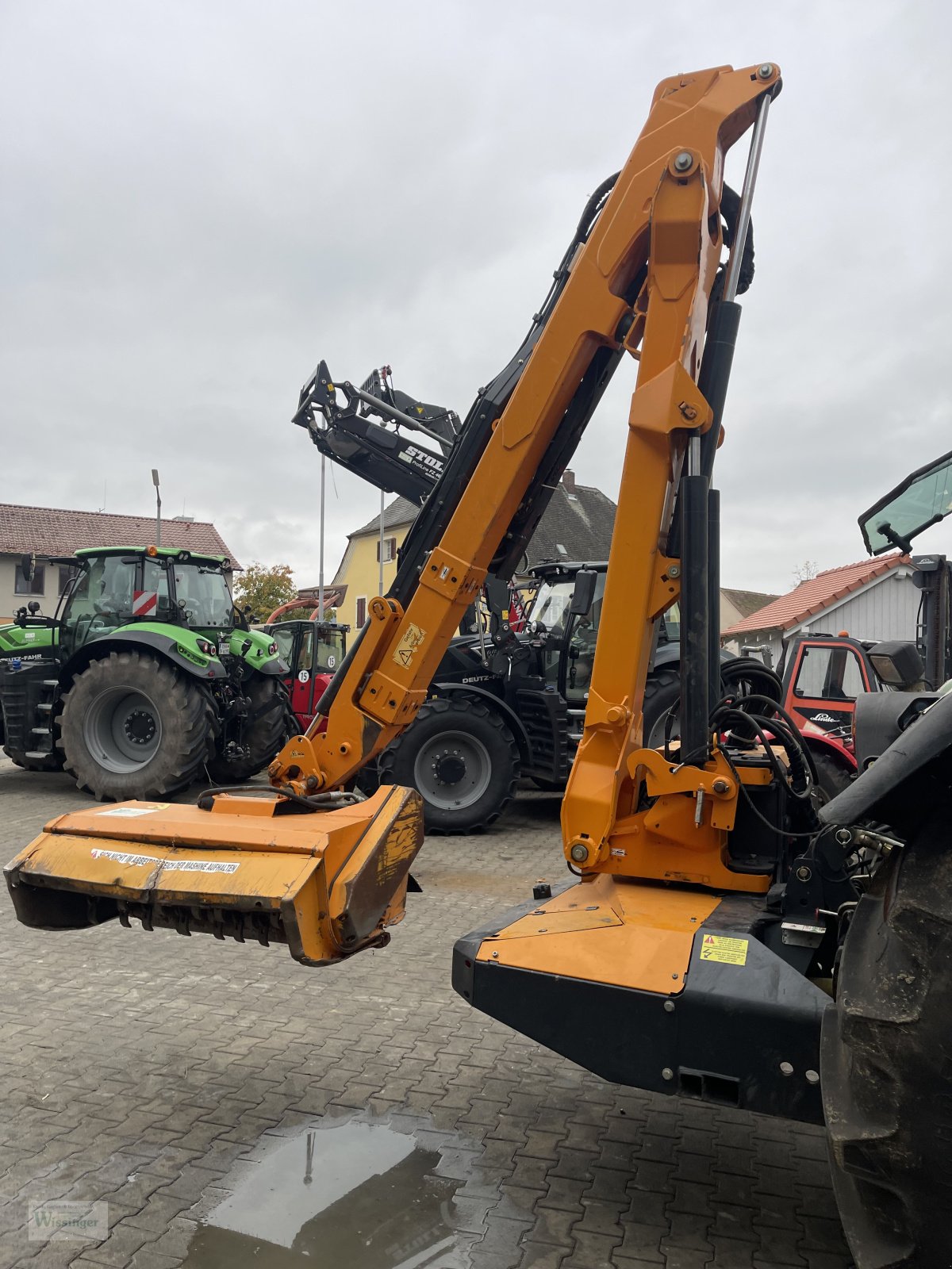 Traktor του τύπου Fendt 714 Vario mit Mulcher, Gebrauchtmaschine σε Thalmässing (Φωτογραφία 15)