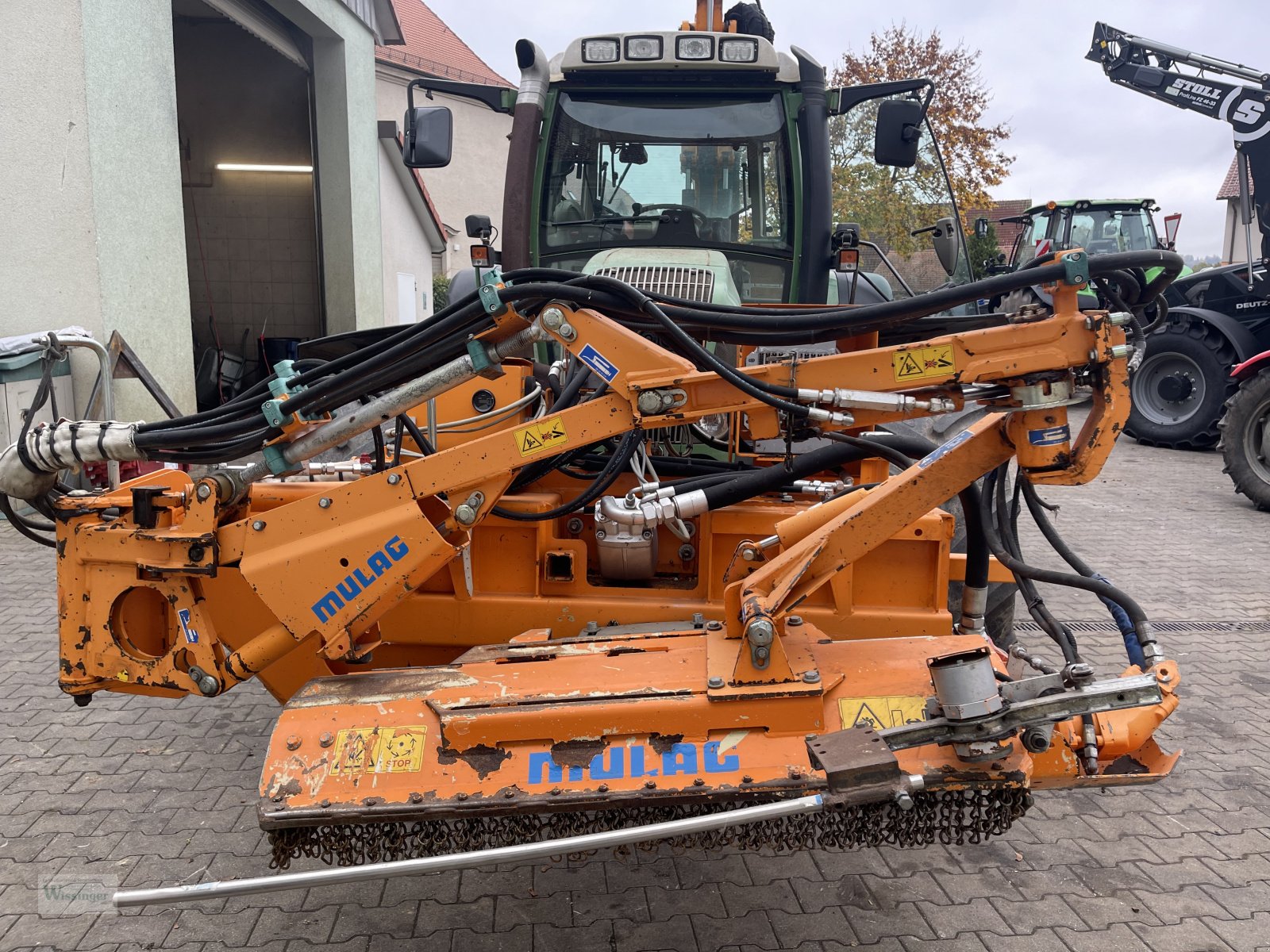 Traktor van het type Fendt 714 Vario mit Mulcher, Gebrauchtmaschine in Thalmässing (Foto 22)