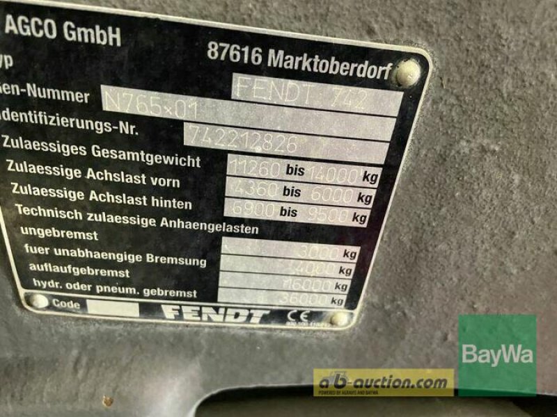 Traktor du type Fendt 722 VARIO S4 PROFI PLUS, Gebrauchtmaschine en Bamberg (Photo 22)