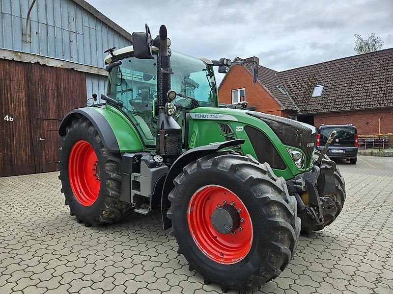 Traktor типа Fendt 724 mit Frontzapfwelle und Aufstellscheibe, Gebrauchtmaschine в Honigsee (Фотография 11)