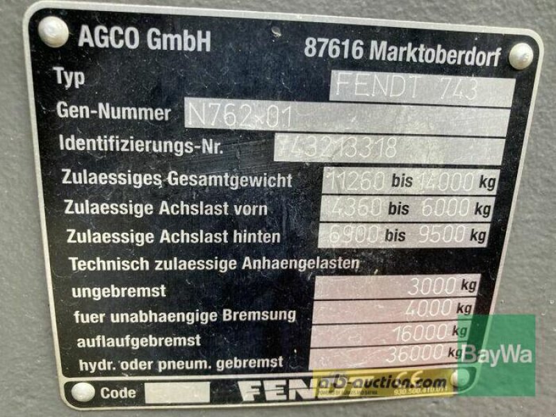 Traktor Türe ait Fendt 724 VARIO S4 PROFI PLUS, Gebrauchtmaschine içinde Obertraubling (resim 3)