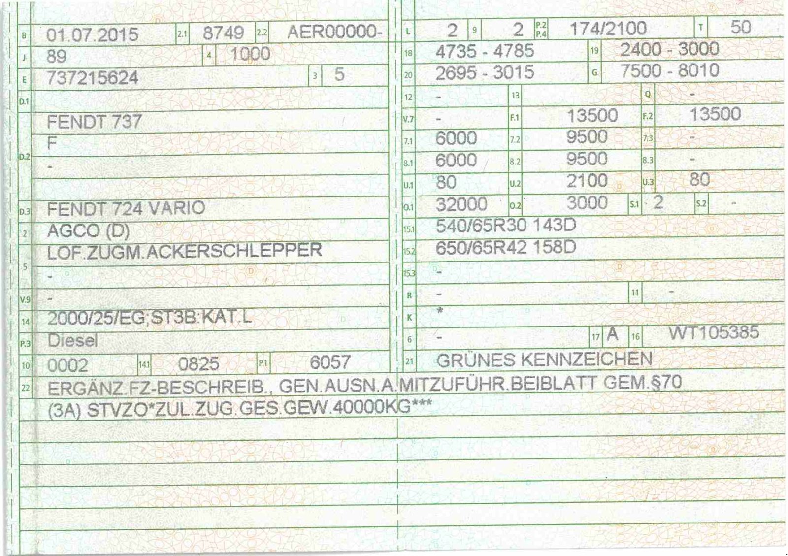 Traktor typu Fendt 724 Vario SCR Profi Plus, VarioGuide und RTK, Gebrauchtmaschine v Wagenfeld (Obrázek 21)