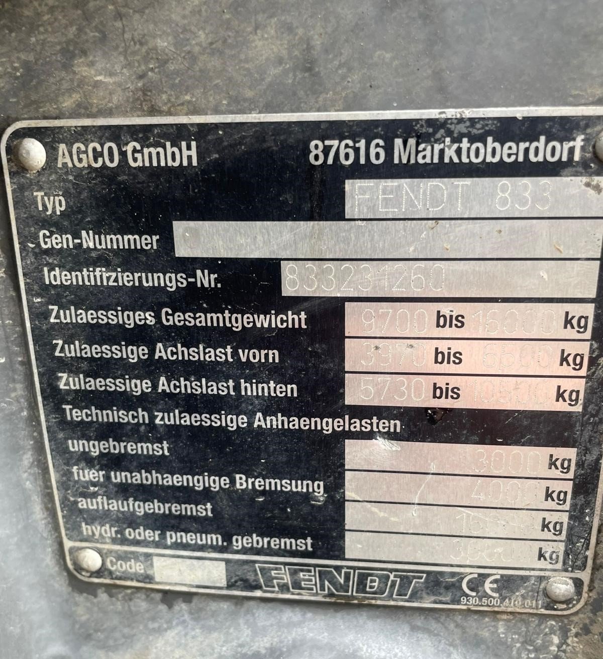 Traktor typu Fendt 822 VARIO RÜFA FZW, Gebrauchtmaschine w MARKERSDORF (Zdjęcie 3)