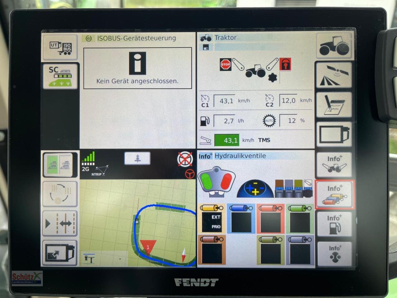 Traktor del tipo Fendt 828 Vario ProfiPlus S4, GPS, RTK, RüFa, SC, Gebrauchtmaschine In Schierling (Immagine 18)