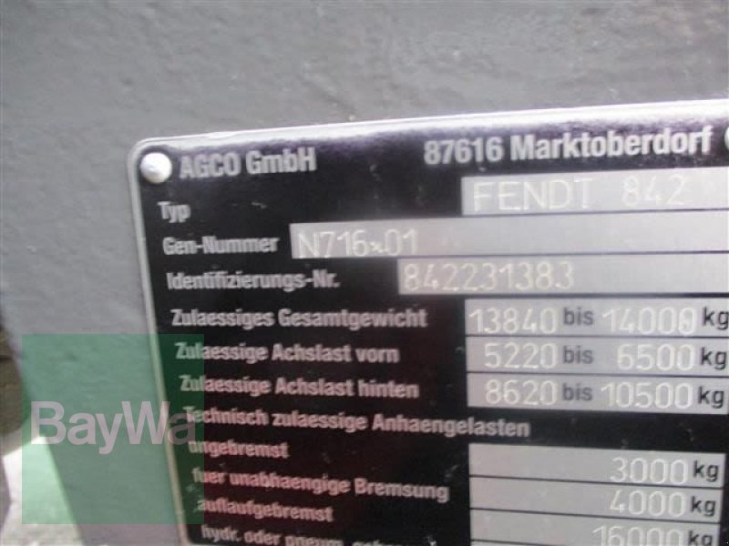 Traktor typu Fendt 828 VARIO S4 PROFI PLUS # 708, Gebrauchtmaschine w Schönau b.Tuntenhausen (Zdjęcie 12)