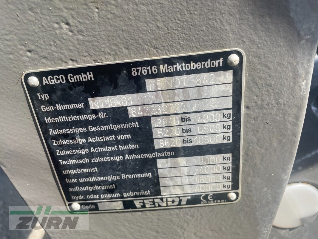 Traktor typu Fendt 828 VARIO S4 PROFI PLUS, Gebrauchtmaschine v Schöntal-Westernhausen (Obrázek 12)