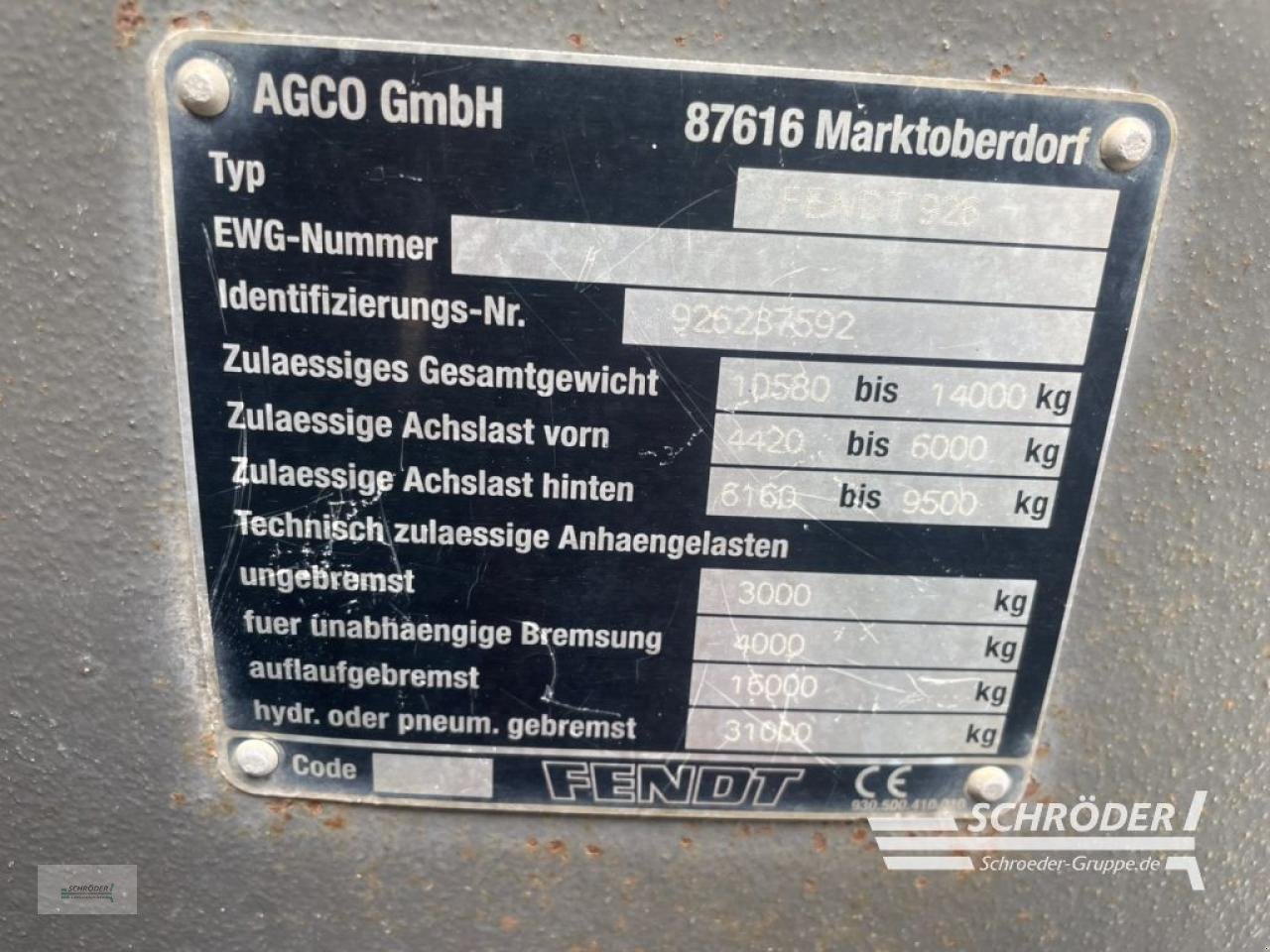 Traktor a típus Fendt 926 VARIO TMS, Gebrauchtmaschine ekkor: Wildeshausen (Kép 17)