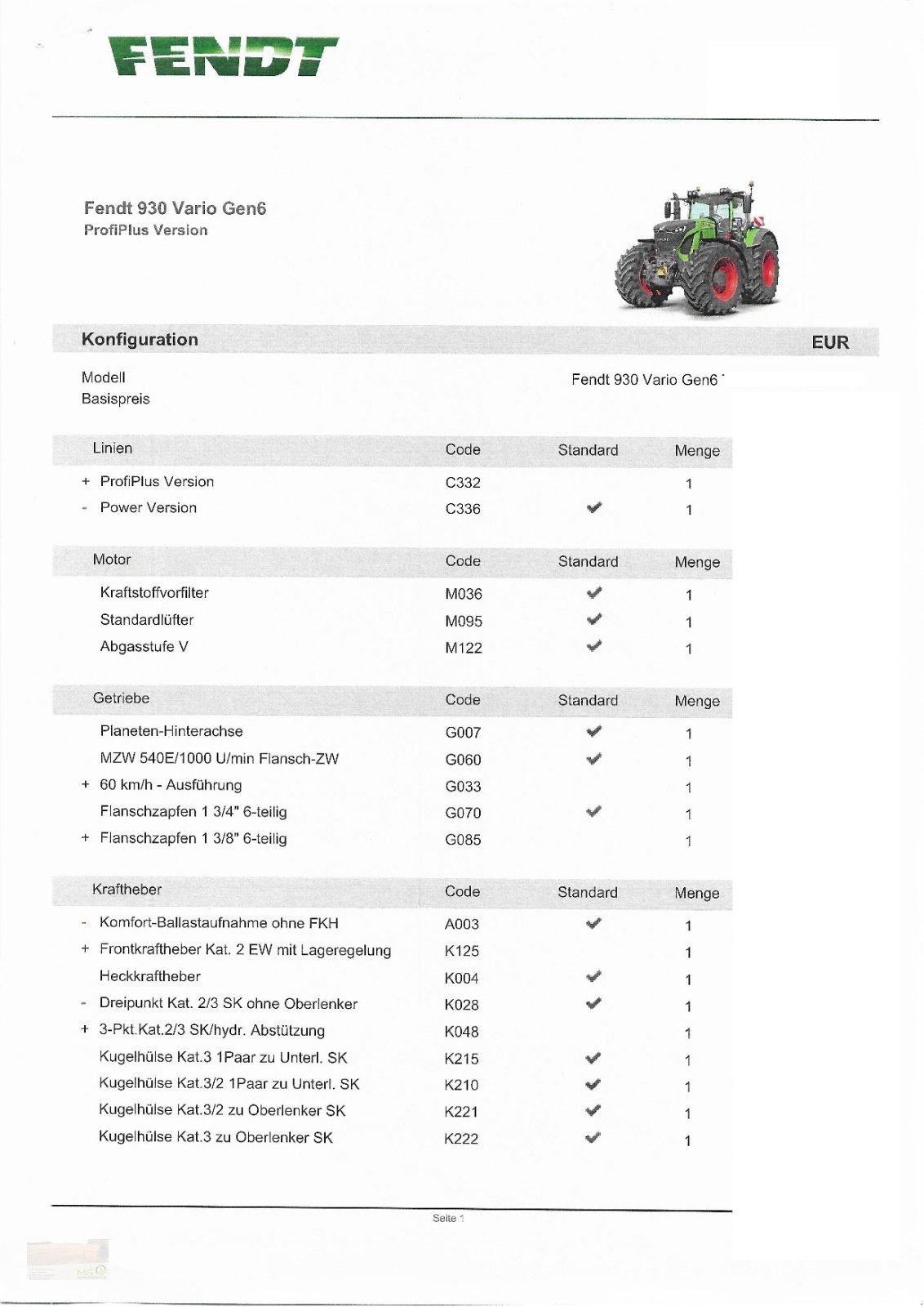 Traktor del tipo Fendt 930 Vario ProfiPlus, Gebrauchtmaschine en Hofheim (Imagen 10)