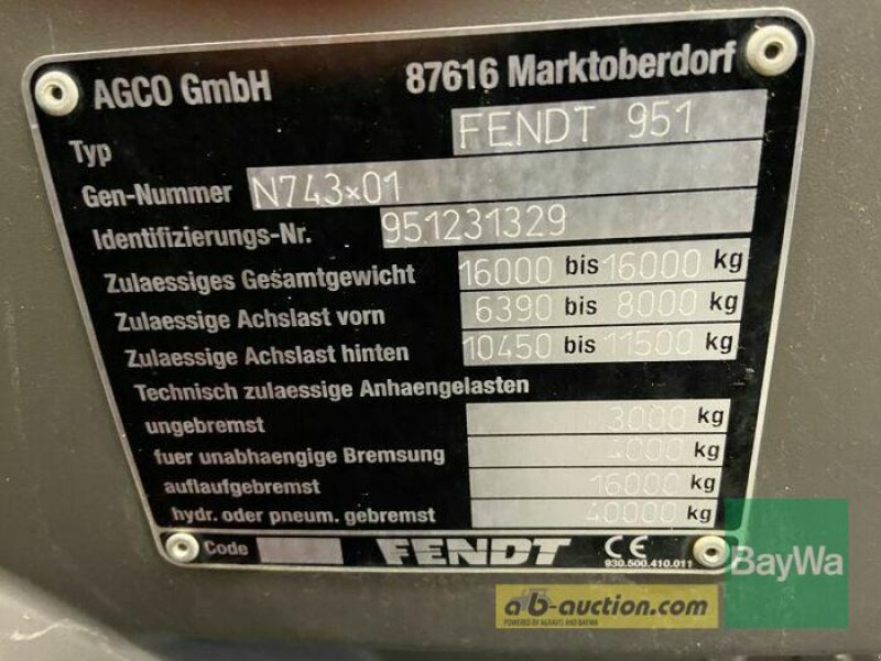 Traktor Türe ait Fendt 930 VARIO S4 PROFI RÜFA, Gebrauchtmaschine içinde Bamberg (resim 22)