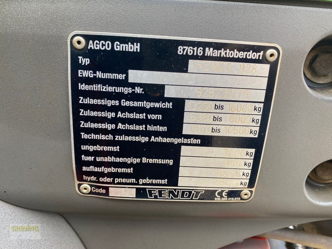 Traktor del tipo Fendt 930 Vario SCR, Gebrauchtmaschine In Ahaus (Immagine 18)