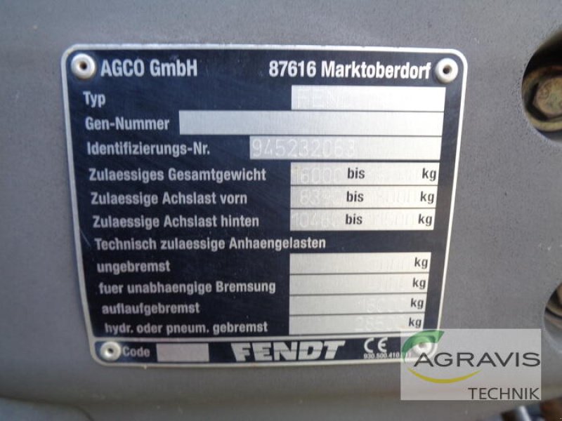 Traktor typu Fendt 936 VARIO SCR PROFI PLUS, Gebrauchtmaschine v Nartum (Obrázek 8)