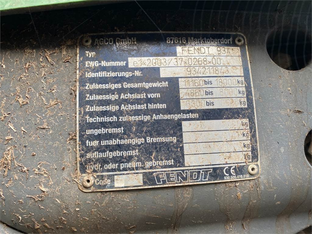 Traktor del tipo Fendt 936 Vario, Gebrauchtmaschine In Hemmet (Immagine 16)