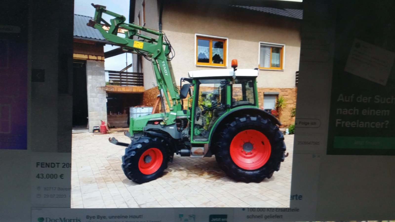 Traktor от тип Fendt Farmer 208 S, Gebrauchtmaschine в Reuth (Снимка 4)