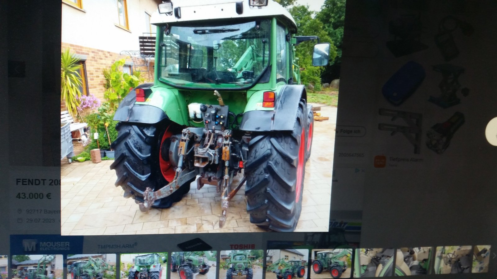 Traktor типа Fendt Farmer 208 S, Gebrauchtmaschine в Reuth (Фотография 20)