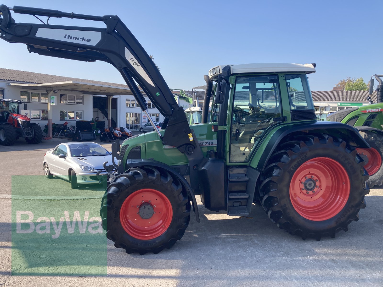 Traktor des Typs Fendt Favorit 711 Vario COM I 1 + Quicke Frontlader Q6M, Gebrauchtmaschine in Dinkelsbühl (Bild 5)