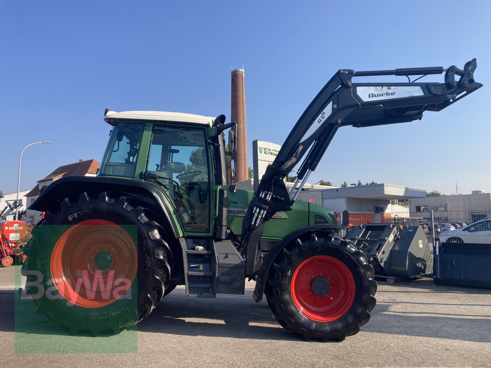 Traktor typu Fendt Favorit 711 Vario COM I 1 + Quicke Frontlader Q6M, Gebrauchtmaschine w Dinkelsbühl (Zdjęcie 11)