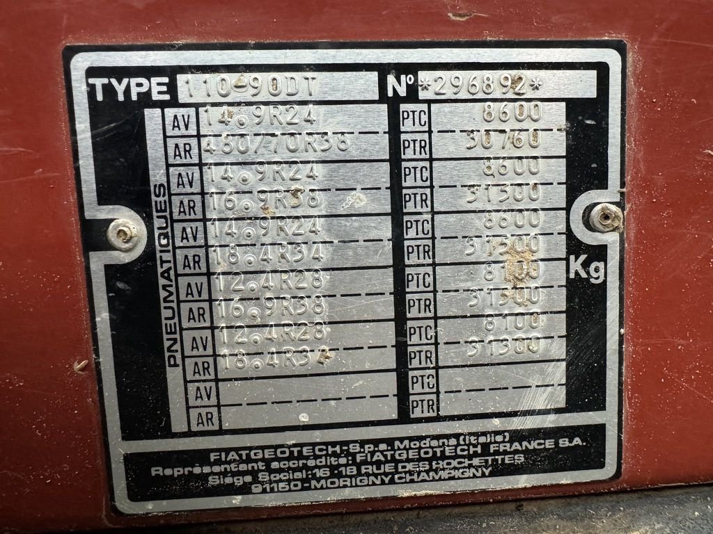 Traktor of the type Fiat 110-90 DT, Gebrauchtmaschine in Callantsoog (Picture 11)