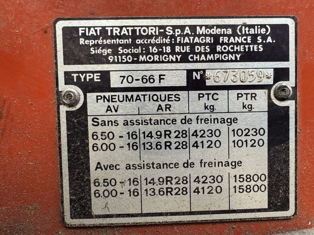 Traktor of the type Fiat 70-66, Gebrauchtmaschine in Callantsoog (Picture 11)