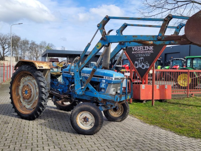 Traktor от тип Ford 5610 cabrio met voorlader, Gebrauchtmaschine в Schoonebeek (Снимка 1)