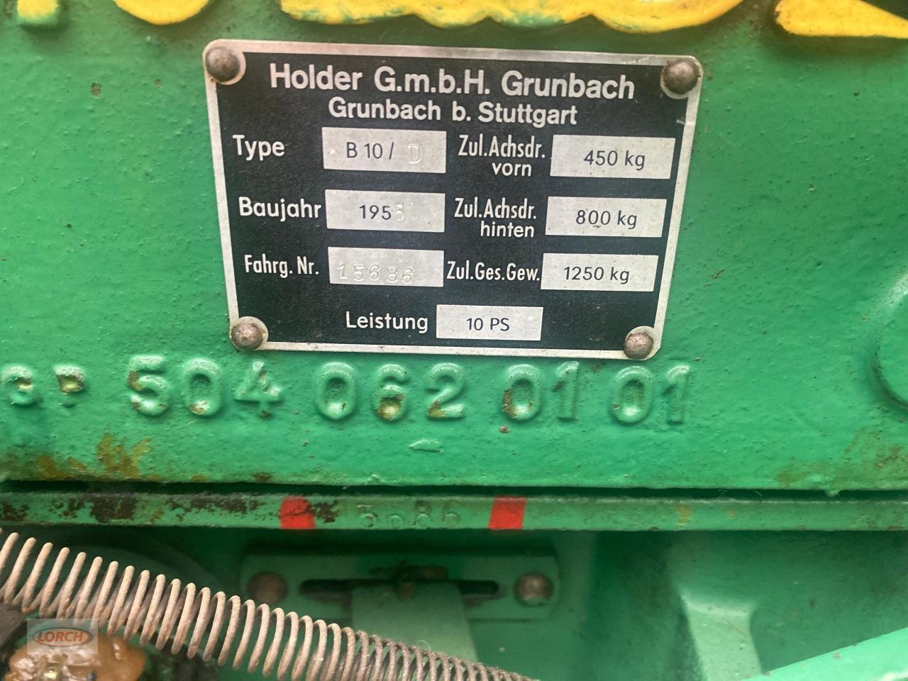 Traktor typu Holder B10, Neumaschine w Trochtelfingen (Zdjęcie 3)