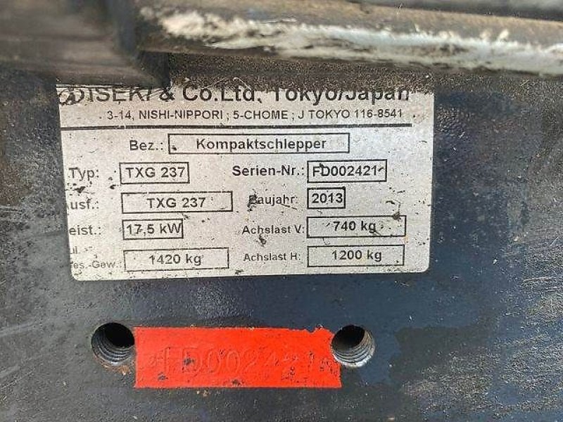 Traktor typu Iseki TXG 237 Allrad inkl. Mähdeck, FM 1,37H, Gebrauchtmaschine v Altenstadt (Obrázek 19)